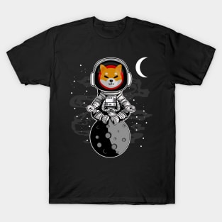 Astronaut Shiba Inu Coin To The Moon Crypto Token Cryptocurrency Wallet Shib Army Birthday Gift For Men Women Kids T-Shirt